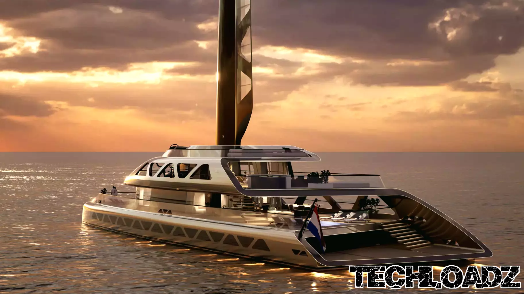 Innovative Yacht Concept Aera Utilizes Wingsail and Fuel Cell Technology