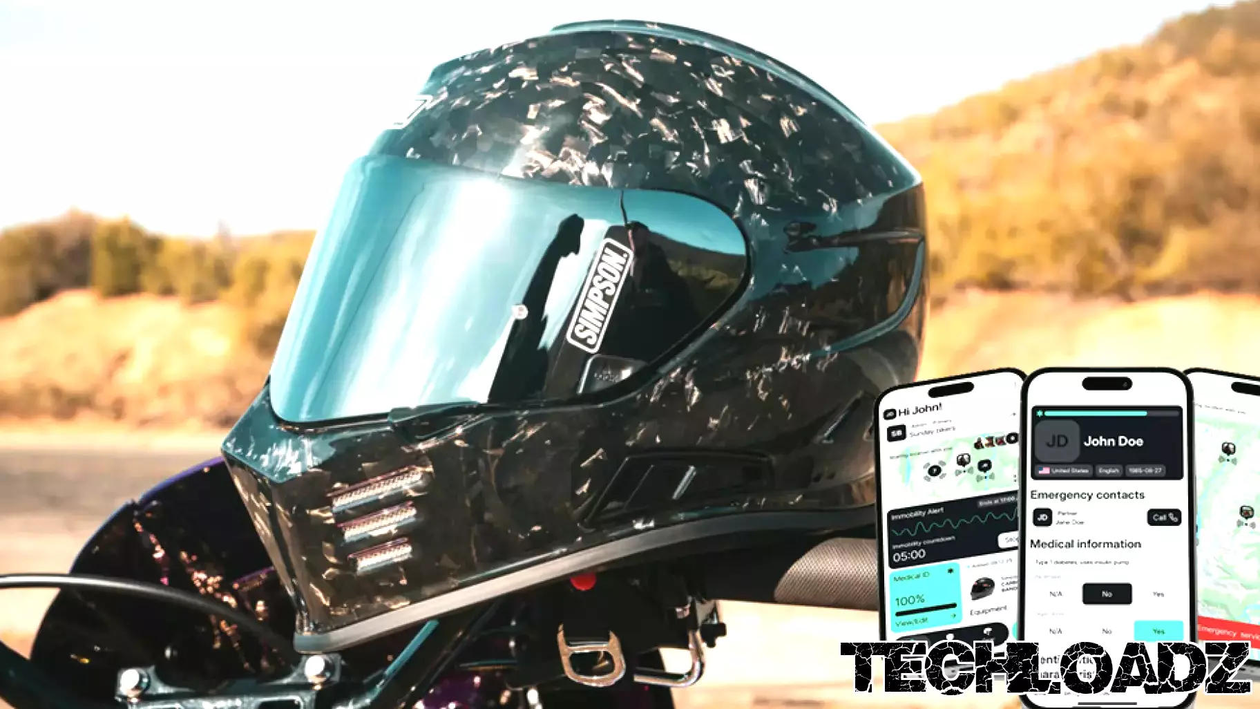 Simpson Motorcycle Helmets Integrates Twiceme Technology for Enhanced Rider Safety